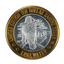 .999 Silver Edgewater Hotel & Casino Laughlin, NV $10 Limited Edition Gaming Token