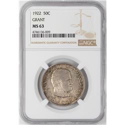 1922 Ulysses S. Grant Commemorative Half Dollar Coin NGC MS63