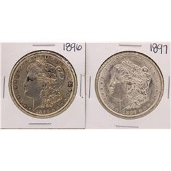 Lot of 1896-1897 $1 Morgan Silver Dollar Coins