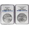 Image 1 : Lot of 2010-2011 $1 American Silver Eagle Coins NGC MS69 Early Releases