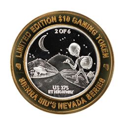.999 Silver Sierra Sids Sparks, Nevada $10 Casino Limited Edition Gaming Token