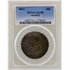 Image 1 : 1811 Small 8 Capped Bust Half Dollar Coin PCGS AU50