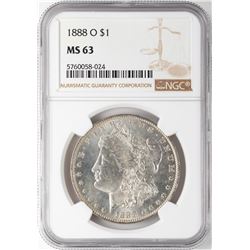 1888-O $1 Morgan Silver Dollar Coin NGC MS63