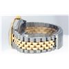 Image 8 : Rolex Mens Two Tone 14K Black Index Pyramid Diamond Bezel Datejust Wristwatch