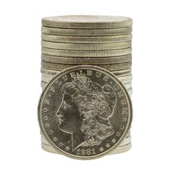 Roll of (20) Brilliant Uncirculated Pre-1921 $1 Morgan Silver Dollar Coins