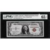 Image 1 : 1935A $1 Hawaii Silver Certificate WWII Emergency Note PMG Gem Uncirculated 65EPQ