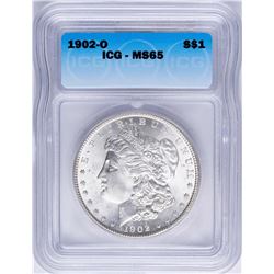 1902-O $1 Morgan Silver Dollar Coin ICG MS65