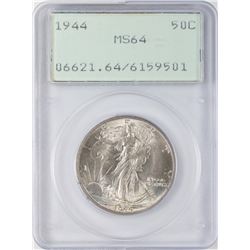 1944 Walking Liberty Half Dollar Coin PCGS MS64 Old Rattler Holder