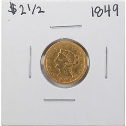 1849 $2 1/2 Liberty Head Quarter Eagle Gold Coin