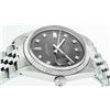 Image 4 : Rolex Mens Stainless Rhodium Diamond 36MM Datejust Wristwatch
