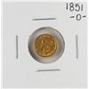 Image 1 : 1851-O $1 Liberty Head Gold Dollar Coin