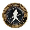 Image 1 : .999 Fine Silver Harrahs Casino Reno, Nevada $10 Limited Edition Gaming Token