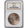 Image 1 : 1882-S $1 Morgan Silver Dollar Coin NGC MS63 Amazing Toning