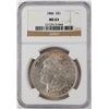 Image 1 : 1886 $1 Morgan Silver Dollar Coin NGC MS63