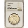 Image 1 : 1918-D Walking Liberty Half Dollar Coin NGC MS62