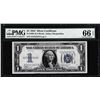 Image 1 : 1934 $1 Funnyback Silver Certificate Note Fr.1606 PMG Gem Uncirculated 66EPQ