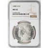 Image 1 : 1880-S $1 Morgan Silver Dollar Coin NGC MS63