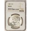 Image 1 : 1881-S $1 Morgan Silver Dollar Coin NGC MS64