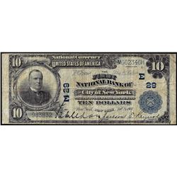 1902PB $10 First NB of City of New York, NY CH# 29 National Currency Note