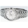 Image 4 : Rolex Mens Stainless Steel Silver Diamond 36MM Datejust Wristwatch
