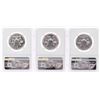 Image 2 : Lot of 1957-1959 Proof Franklin Half Dollar Coins NGC PF66