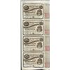 Image 1 : Uncut Sheet of (4) State of Louisiana Baby Bond Obsolete Notes