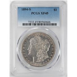 1894-S $1 Morgan Silver Dollar Coin PCGS XF45