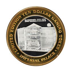 .999 Silver Imperial Palace Hotel & Casino Nevada $10 Gaming Token Limited Edition