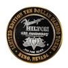 Image 2 : .999 Silver Flamingo Hilton Reno, Nevada $10 Casino Limited Edition Gaming Token
