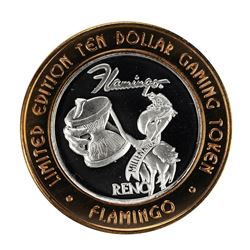.999 Fine Silver Flamingo Reno, Nevada $10 Limited Edition Gaming Token
