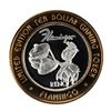 Image 1 : .999 Fine Silver Flamingo Reno, Nevada $10 Limited Edition Gaming Token