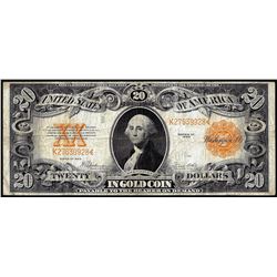 1922 $20 Gold Certificate Note