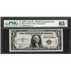 Image 1 : 1935A $1 Hawaii Silver Certificate WWII Emergency Note PMG Gem Uncirculated 65EPQ