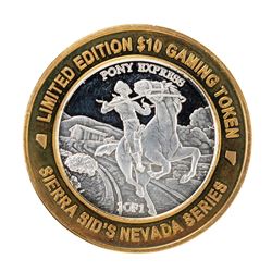 .999 Silver Sierra Sids Sparks, Nevada $10 Casino Limited Edition Gaming Token