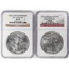 Image 1 : Lot of (2) 2011 $1 American Silver Eagle Coins NGC MS69