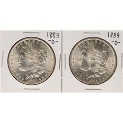 Lot of 1883-O & 1884-O $1 Morgan Silver Dollar Coins