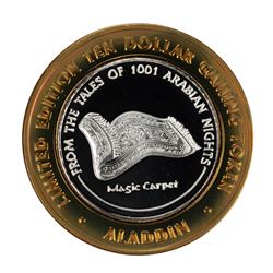 .999 Silver Aladdin Resort Casino $10 Casino Limited Edition Gaming Token