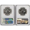 Image 2 : Lot of (2) 1957 Proof Franklin Half Dollar Coins NGC PF66