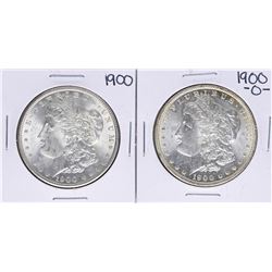 Lot of 1900 & 1900-O $1 Morgan Silver Dollar Coins