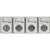 Image 1 : Lot of (4) 1961 Proof Franklin Half Dollar Coins NGC PF66