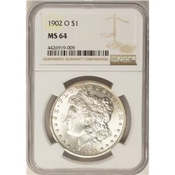 1902-O $1 Morgan Silver Dollar Coin NGC MS64