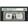 Image 1 : 1928B $1 Funnyback Silver Certificate Note Fr.1602 PMG Gem Uncirculated 66EPQ