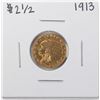 Image 1 : 1913 $2 1/2 Indian Head Quarter Eagle Gold Coin