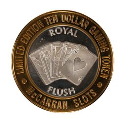 .999 Silver McCarran International Airport $10 Casino Limited Edition Gaming Token