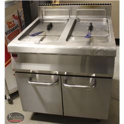 R78) LINCOLN 2 COMPARTMENT DEEP FRYER