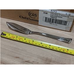 8-1/4" FISH KNIVES, EXTRA HEAVY - LOT OF 36