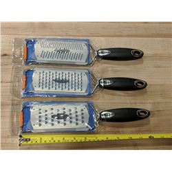 FINE, COARSE, EXTRA COARSE GRATERS - SET OF 3
