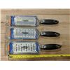 Image 1 : FINE, COARSE, EXTRA COARSE GRATERS - SET OF 3