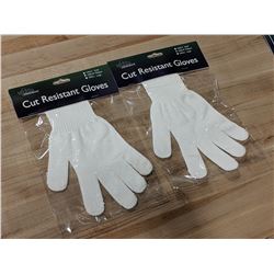MEDIUM (9.5") CUT-RESISTANT GLOVES - LOT OF 2