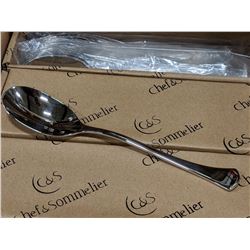 7-1/4" DESSERT SPOONS, EXTRA HEAVY - LOT OF 36